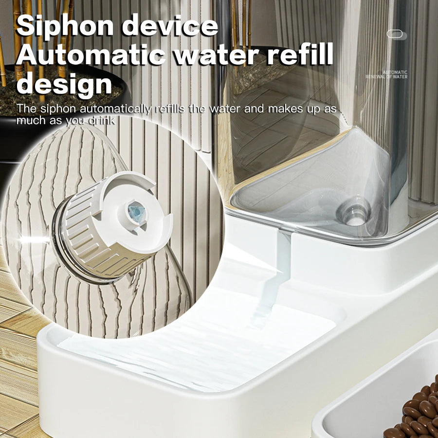 Automatic Food & Water Dispenser for Pets – Dual Gravity System