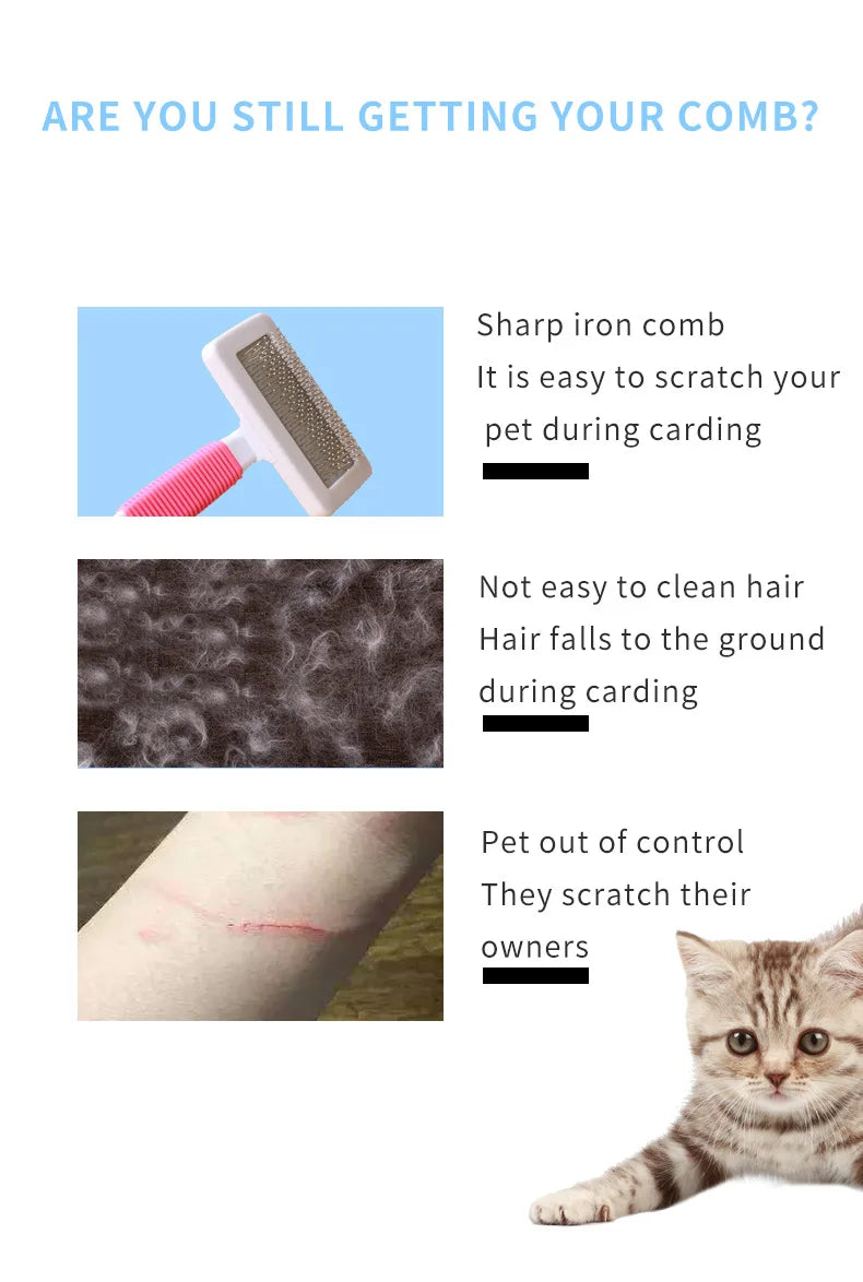Gentle Massage Comb for Cats & Dogs