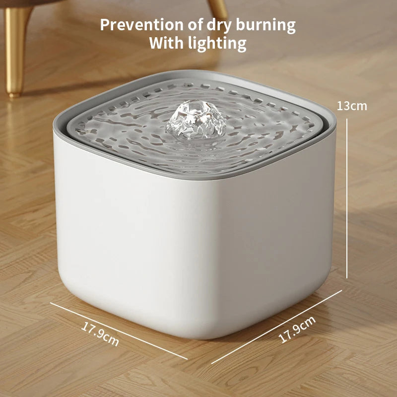 Automatic Pet Water Fountain – Silent Circulating Design with Hydration