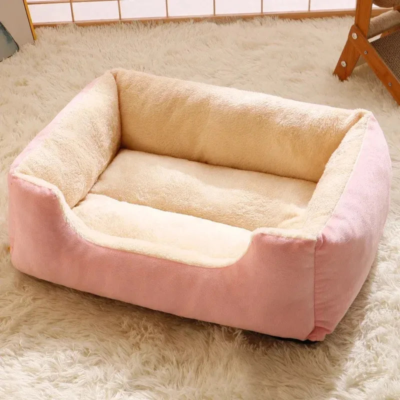 Cat & Dog Bed – Soft Pet Cushion Basket for Kittens and Small Pets