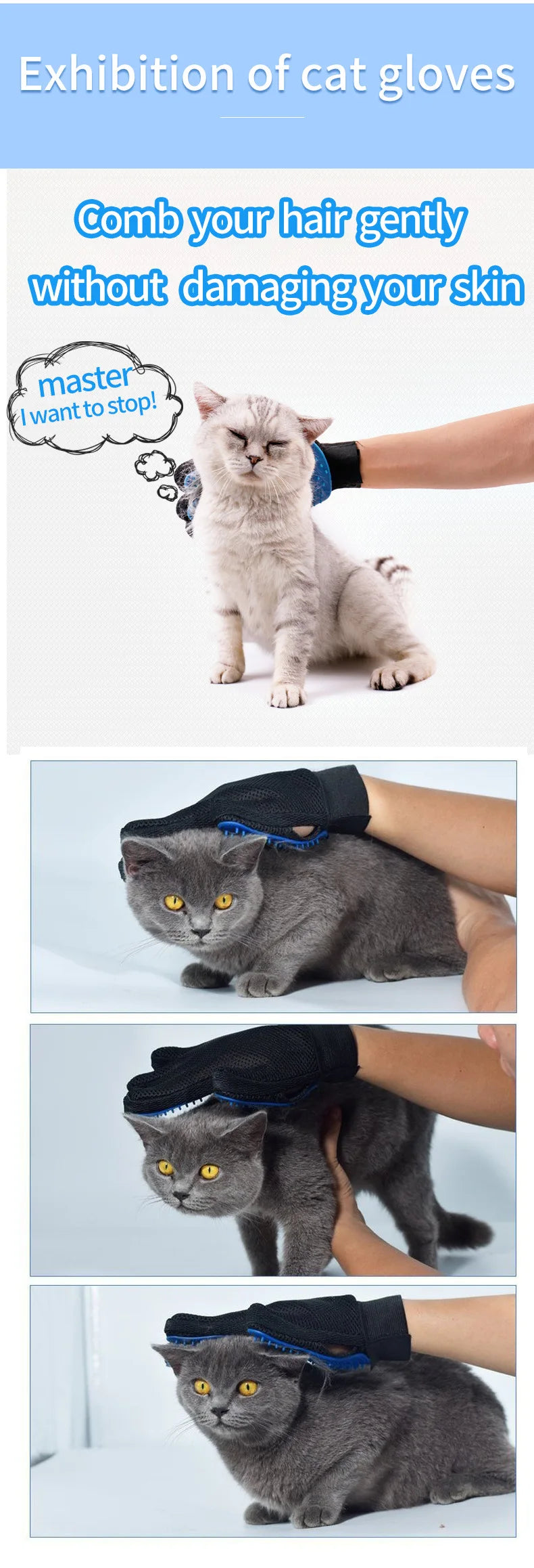 Gentle Massage Comb for Cats & Dogs