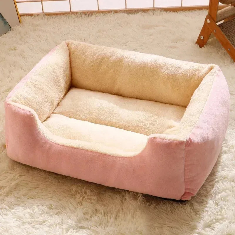Cat & Dog Bed – Soft Pet Cushion Basket for Kittens and Small Pets