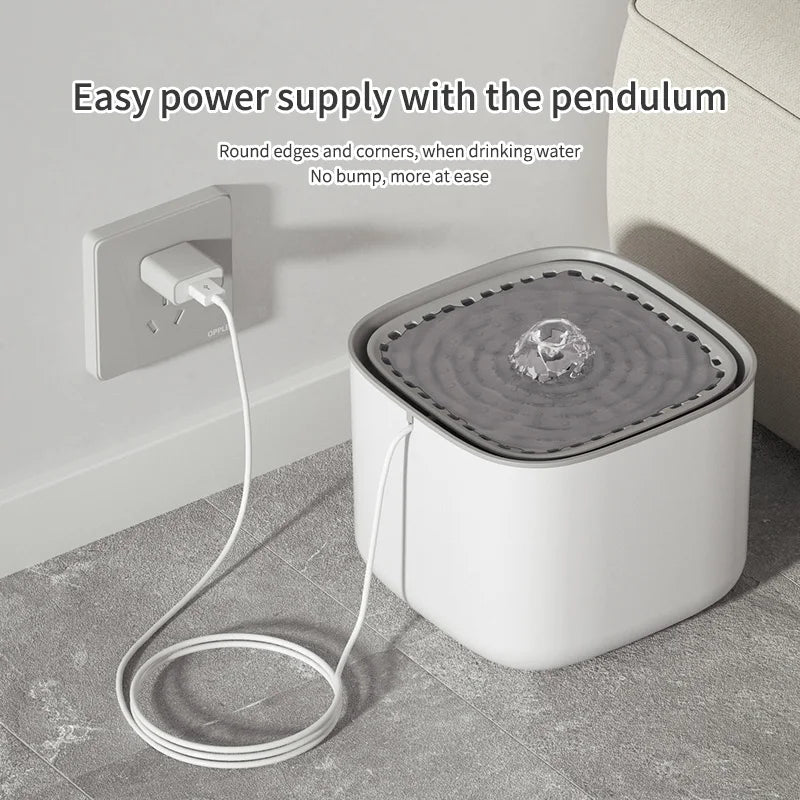 Automatic Pet Water Fountain – Silent Circulating Design with Hydration