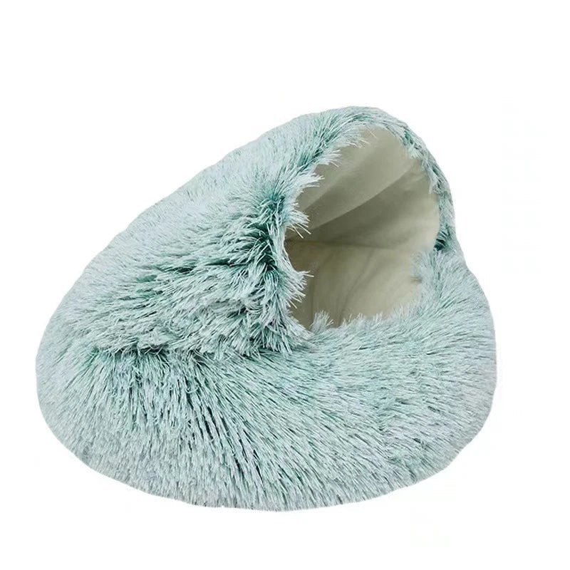 Cat & Small Dogs kitten Bed Pet Mattress Warm Soft Plush Pet Bed with Cover Round