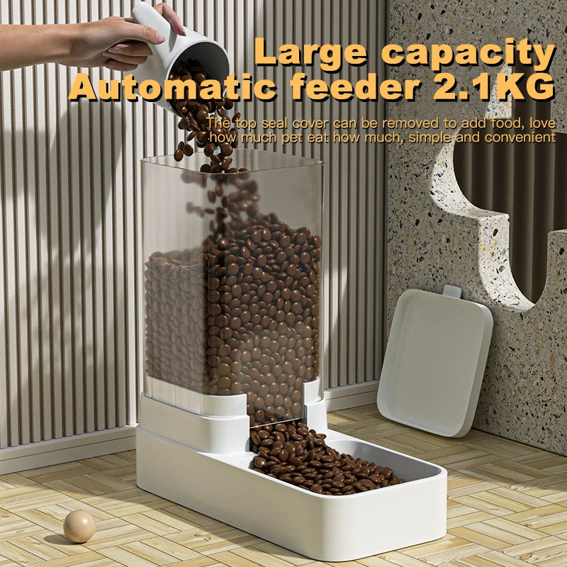 Automatic Food & Water Dispenser for Pets – Dual Gravity System