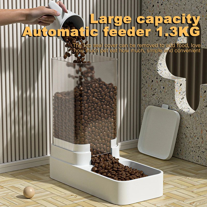 Automatic Food & Water Dispenser for Pets – Dual Gravity System
