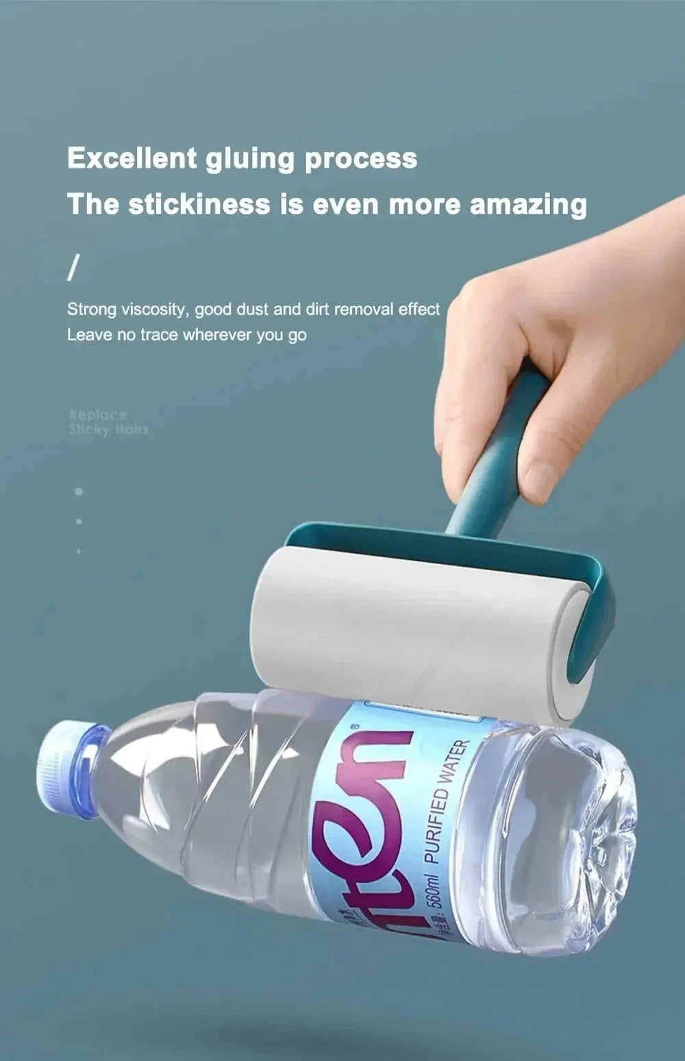 Easy-Tear Adhesive Roller Brush