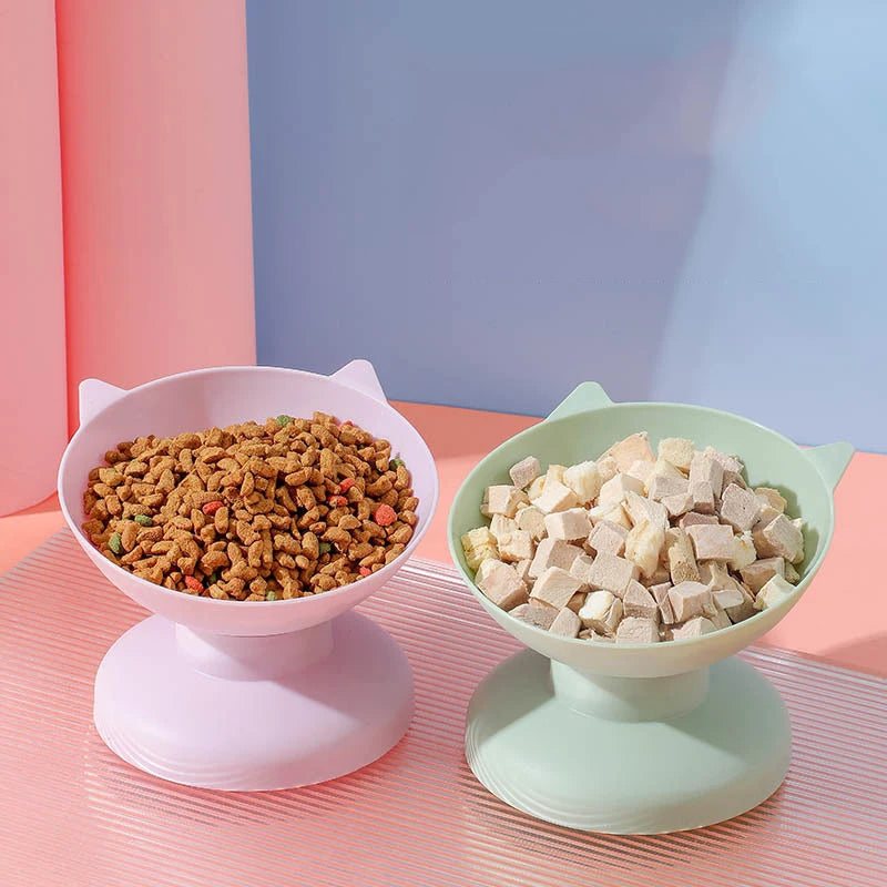 Elevated Tilted Pet Food Bowl Dogs & Cats