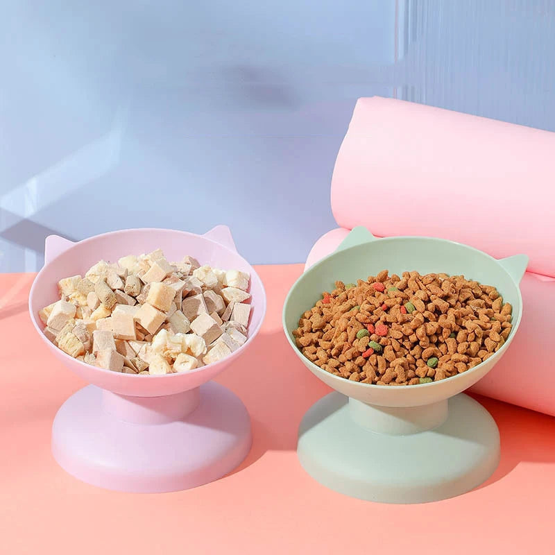 Elevated Tilted Pet Food Bowl Dogs & Cats