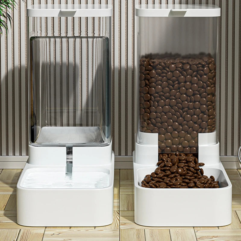 Automatic Food & Water Dispenser for Pets – Dual Gravity System