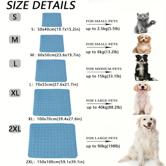 Dog Cooling Mat Summer Pet Cold Bed Extra Large For Small Big Dogs Pet Accessories Cat Durable Blanket Sofa Cat Ice Pad Blanket222
