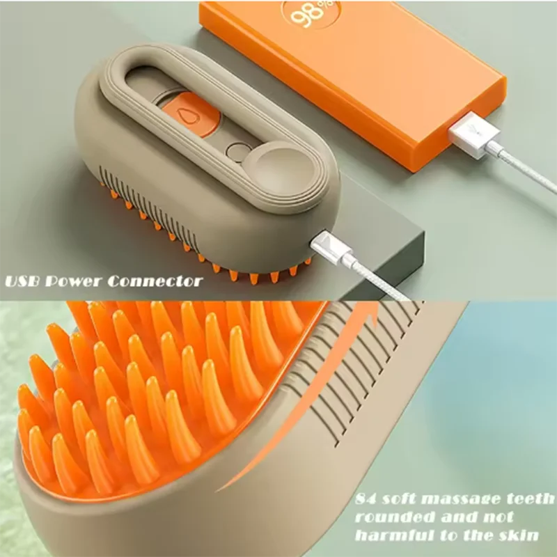 Compact Folding Pet Shower Brush