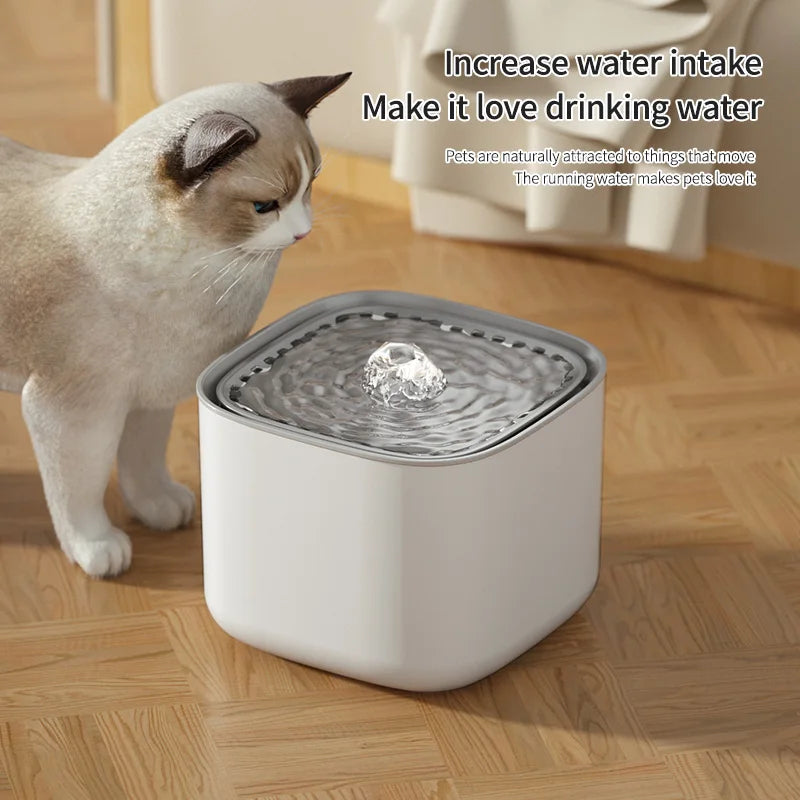 Automatic Pet Water Fountain – Silent Circulating Design with Hydration