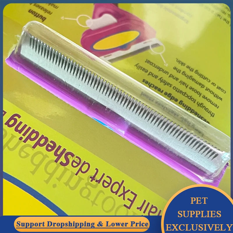 Pet Hair Shedding Comb for Dogs & Cats