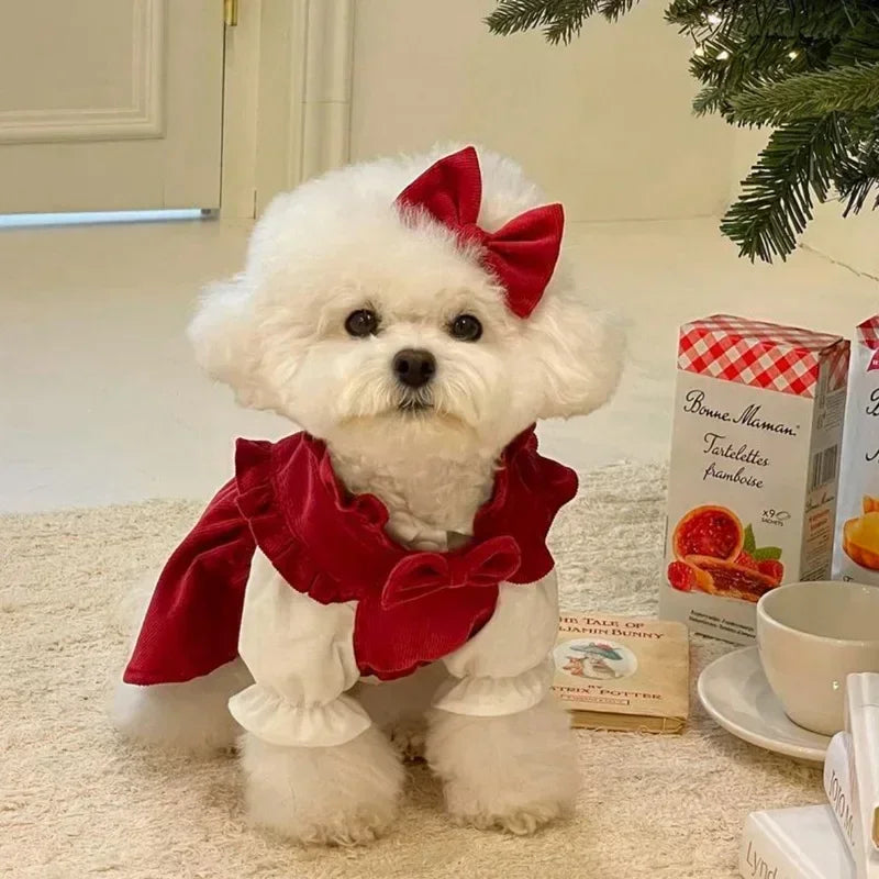 Festive Dog Christmas Dress