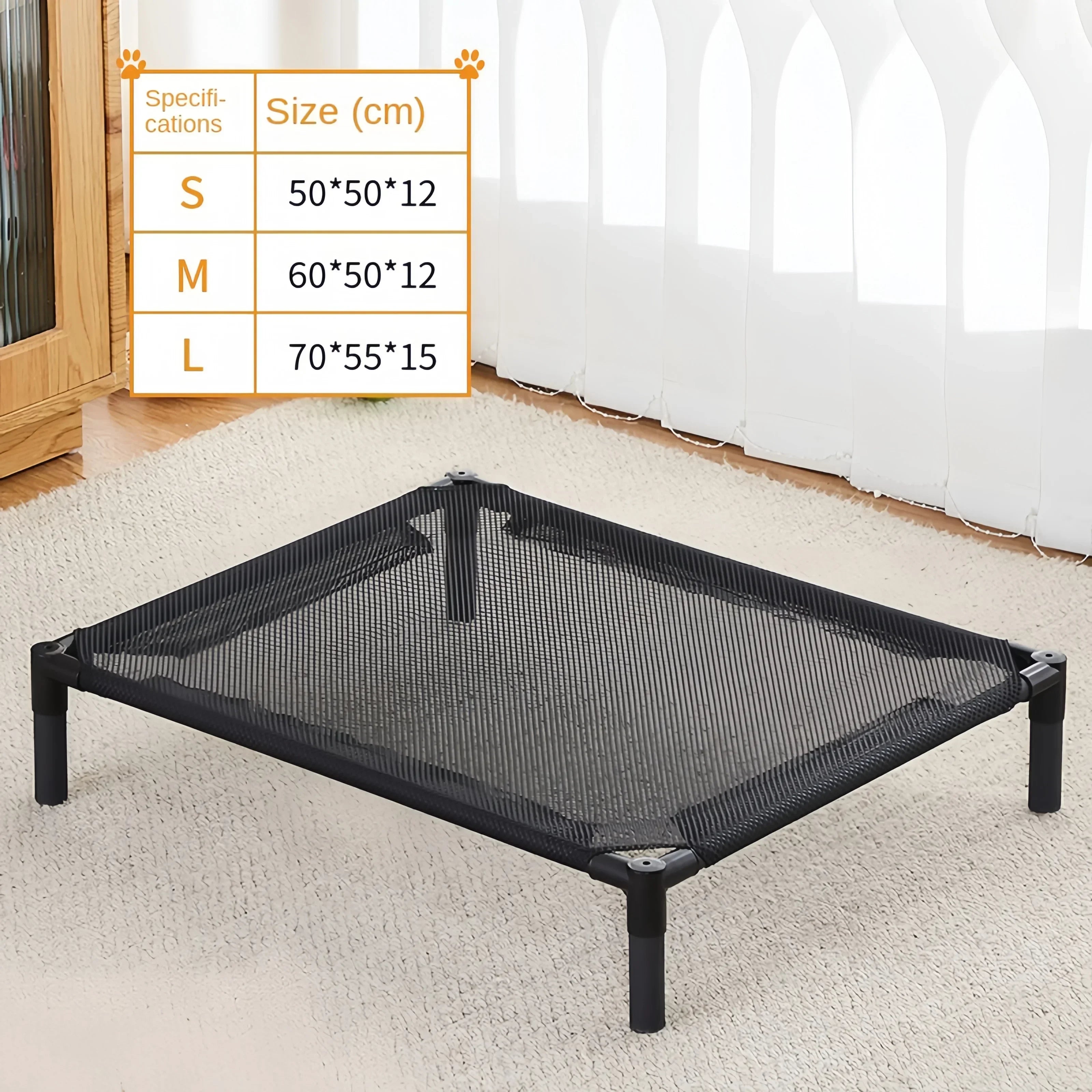 Elevated Pet Bed for Dog  & Cat  Folding Pet Camping Bed