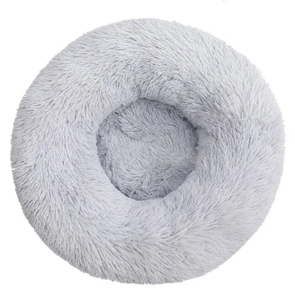 Round Plush Donut Pet Bed