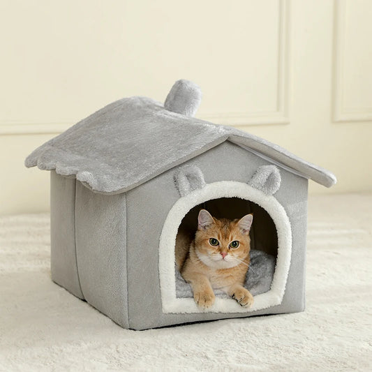 Cat & Puppy Cozy House