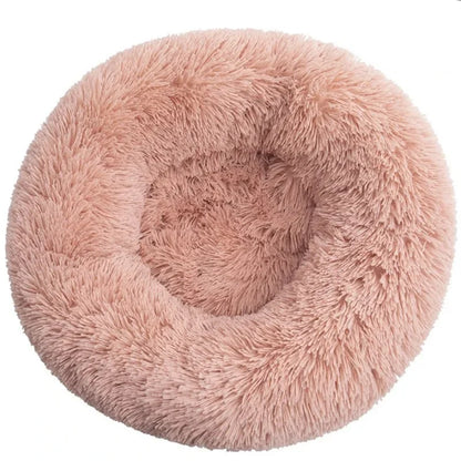 Round Plush Donut Pet Bed