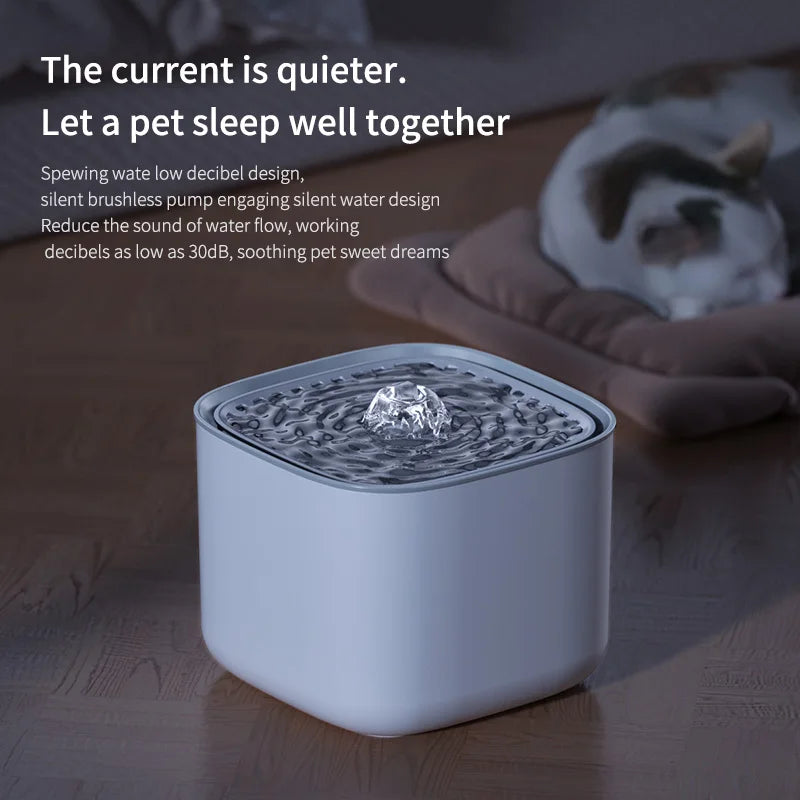 Automatic Pet Water Fountain – Silent Circulating Design with Hydration