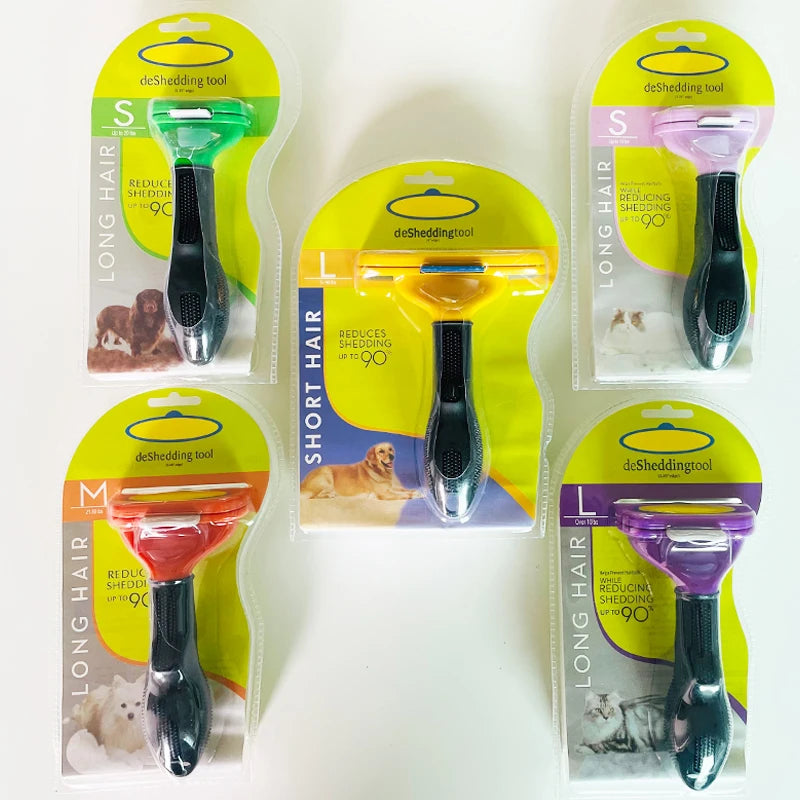 Pet Hair Shedding Comb for Dogs & Cats