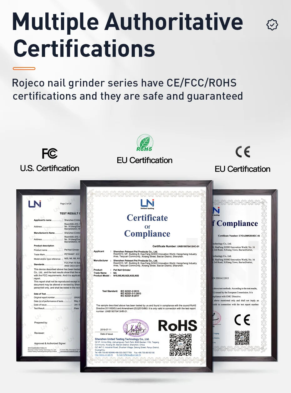 ROJECO P3 Electric Pet Nail Grinder