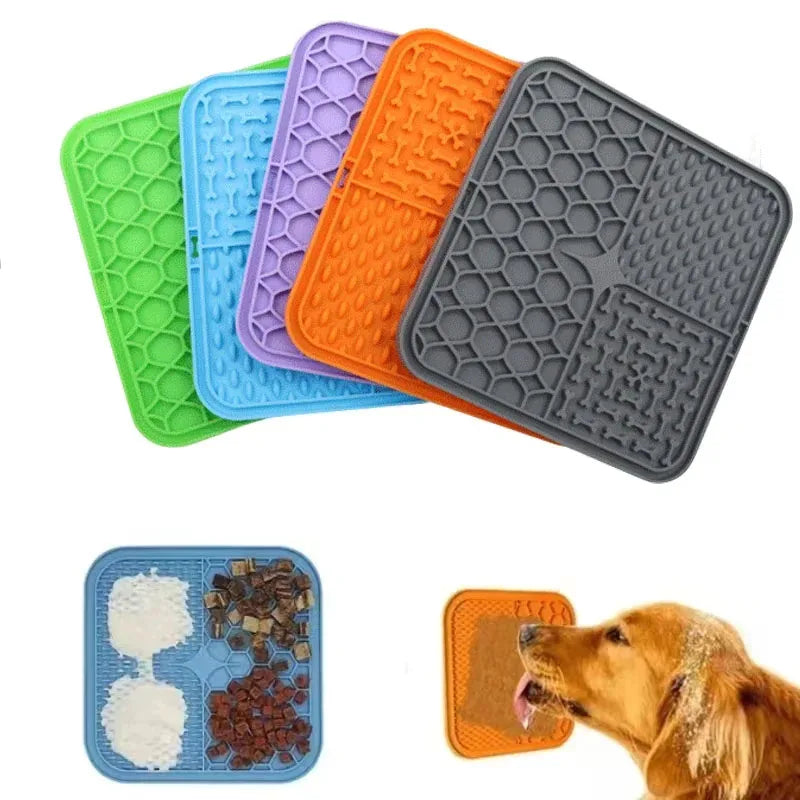 Pet Lick Silicone Mat for Dogs Pet Slow Food Plate