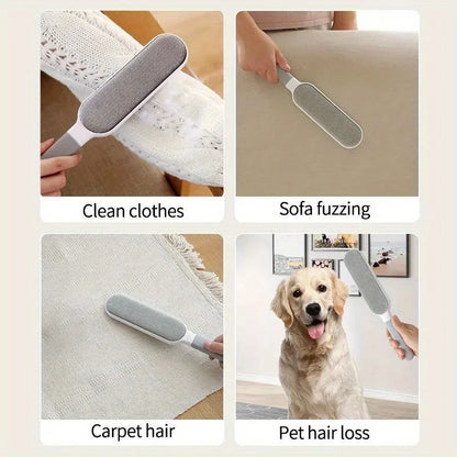 Double-Sided Pet Hair Remover Brush