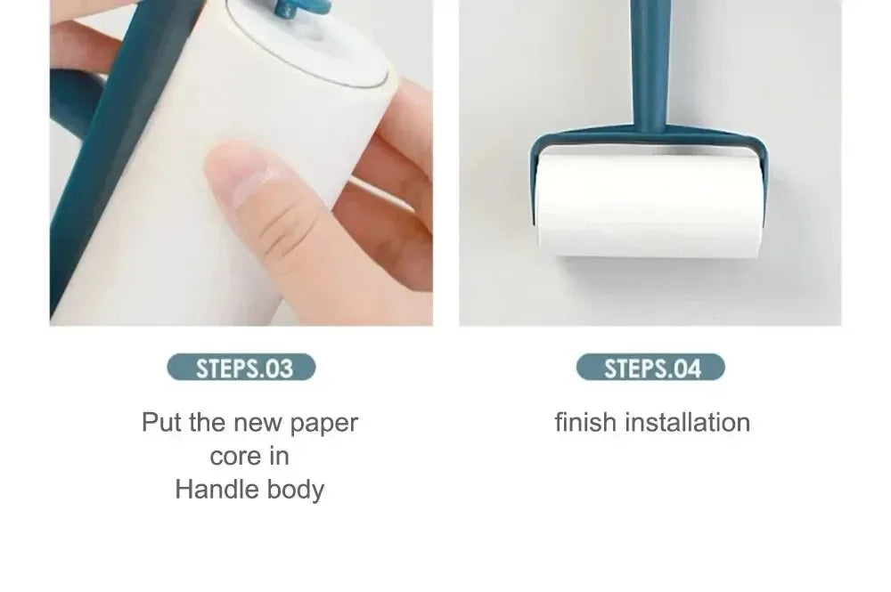 Easy-Tear Adhesive Roller Brush