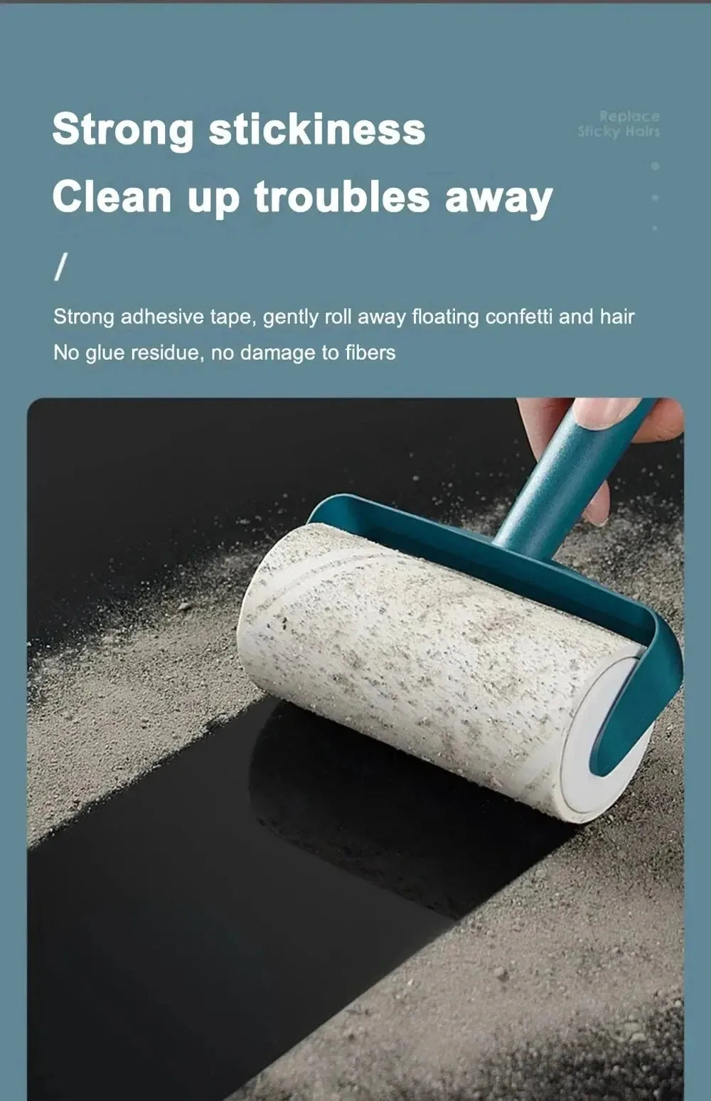 Easy-Tear Adhesive Roller Brush