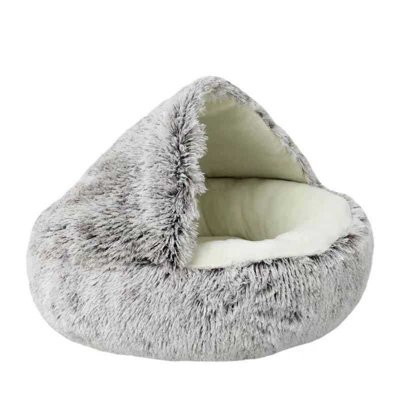 Cat & Small Dogs kitten Bed Pet Mattress Warm Soft Plush Pet Bed with Cover Round